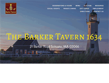 Tablet Screenshot of barkertavern.com